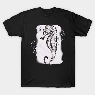 Zen Seahorse Watercolor Sea Horse T-Shirt